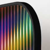 Metallic kleurenlijnen ontwerp pickleball paddle (Links Detail)