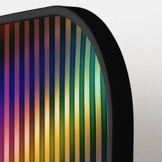 Metallic kleurenlijnen ontwerp pickleball paddle (Links Detail)