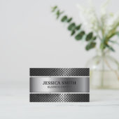 Metallic | klinknagels | Metaal verroeste perforat Visitekaartje (Staand voorkant)