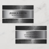 Metallic | klinknagels | Metaal verroeste perforat Visitekaartje (Voorkant / Achterkant)