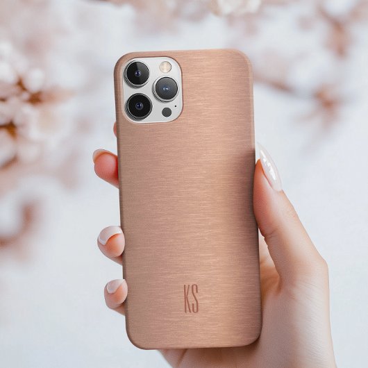 Metallic koper textuur look achtergrond Case-Mate iPhone case