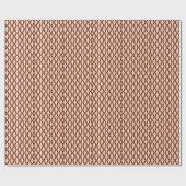 Metallic koperdiamant, patroon. cadeaupapier (Vlak)