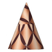 Metallic koperdiamant, patroon. feesthoedjes (Links)