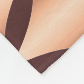 Metallic koperdiamant, patroon. fleece deken (Hoek)
