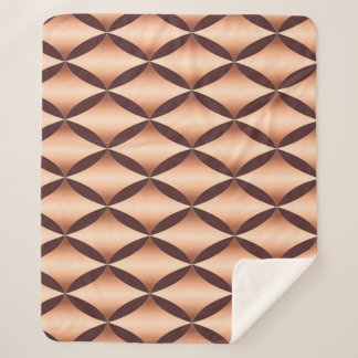 Metallic koperdiamant,  patroon. sherpa deken