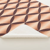 Metallic koperdiamant, patroon. sherpa deken (3/4)