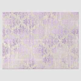 Metallic lavender Damask op sprint-ontkoppeling Tissuepapier