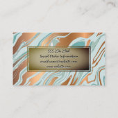 Metallic Liquify Achtergrond Visitekaartje (Achterkant)