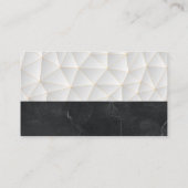 Metallic Logo onroerend goed | Geometrisch | Marme Visitekaartje (Achterkant)