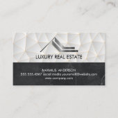Metallic Logo onroerend goed | Geometrisch | Marme Visitekaartje (Voorkant)