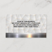 Metallic Logo onroerend goed | Geometrische achter Visitekaartje (Achterkant)