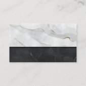 Metallic Logo onroerend goed | Marmer Visitekaartje (Achterkant)