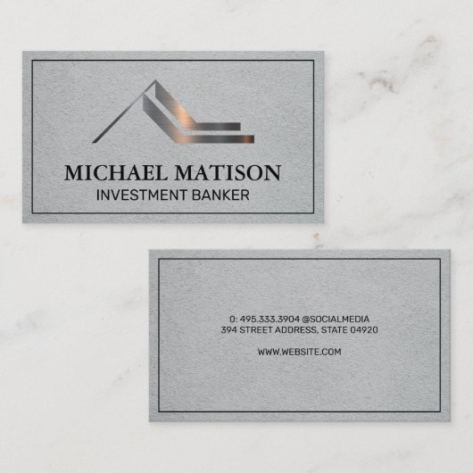 Metallic Logo | Visitekaartje instelling (Voorkant / Achterkant)