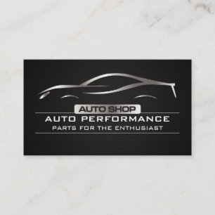 Metallic Logo voor auto kopen Visitekaartje