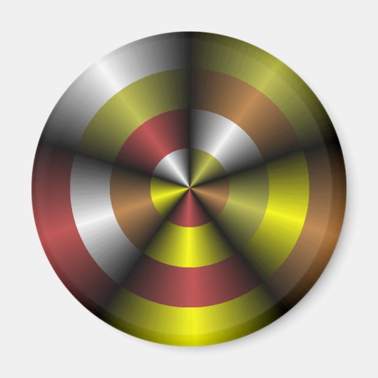 Metallic look Abstracte magneet (Voorkant)