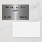 Metallic look bouwt uw eigen visitekaartje (Voorkant / Achterkant)