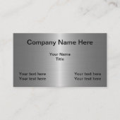 Metallic look bouwt uw eigen visitekaartje (Voorkant)