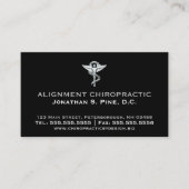 Metallic-look Chiropractic Emblem Appointback Afsprakenkaartje (Voorkant)