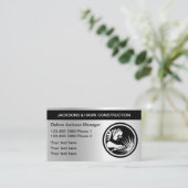 Metallic look constructie Visitekaartje (Staand voorkant)