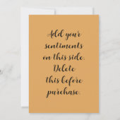 Metallic Look Fall Leaves Happy Birthday Kaart (Achterkant)