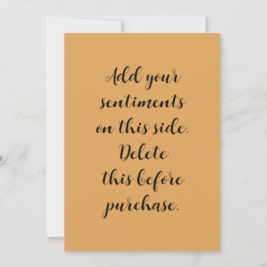 Metallic Look Fall Leaves Happy Birthday Kaart (Achterkant)