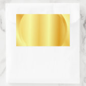 Metallic look Faux Gold — Aangepaste lege Sjabloon Rechthoekige Sticker (Tas)