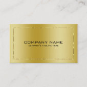 Metallic look Faux Gold-achtergrond Visitekaartje (Voorkant)