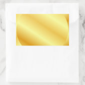 Metallic look Faux Gold Blank Sjabloon Voeg tekst  Rechthoekige Sticker (Tas)