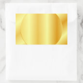 Metallic look Faux Gold Blank Trendy Sjabloon Rechthoekige Sticker (Tas)