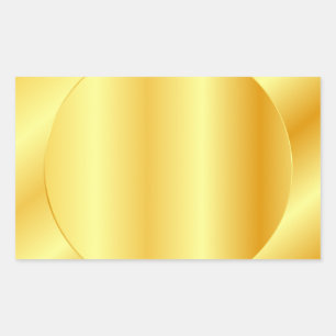 Metallic look Faux Gold Blank Trendy Sjabloon Rechthoekige Sticker