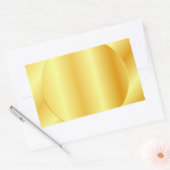 Metallic look Faux Gold Blank Trendy Sjabloon Rechthoekige Sticker (Envelop)