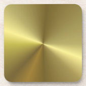 Metallic look Faux Gold Elegant Blank Sjabloon Bier Onderzetter (Voorkant)