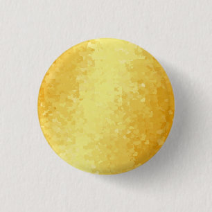 Metallic look Faux Gold Hearts Glamoureuze Sjabloo Ronde Button 3,2 Cm