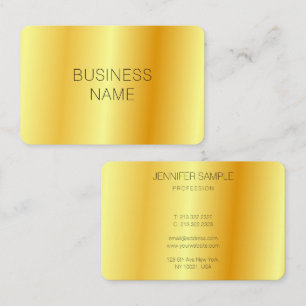 Metallic look Faux Gold Modern Glam Corporate Visitekaartje