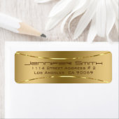 Metallic look Gold tone achtergrondlabel Etiket (Insitu)