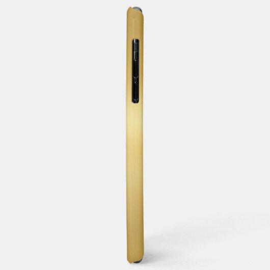 Metallic look goud Sjabloon monogram Case-Mate iPhone Case (Achterkant/links)