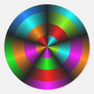 Metallic look Optical Illusion Sticker