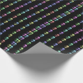 Metallic look pasta voor de mens cadeaupapier (Hoek)