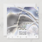 Metallic look Silver Champagne High Heels Birthday Kaart (Achterkant)