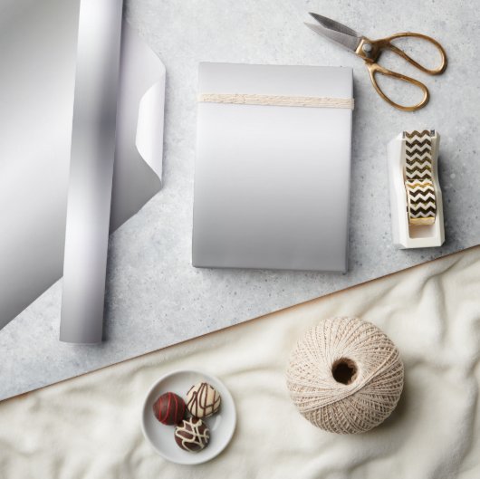 Metallic look Silver Modern Glamour Sjabloon Best Cadeaupapier (Crafts)