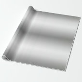 Metallic look Silver Modern Glamour Sjabloon Best Cadeaupapier (Uitgerold)