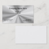 Metallic look Simple Design Visitekaartje (Voorkant / Achterkant)