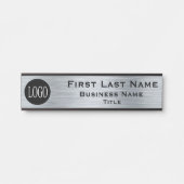 Metallic look van de Kantoor van uw bedrijf Deurbordje (Voorkant)