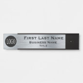 Metallic look van de Kantoor van uw bedrijf Deurbordje (Voorkant)