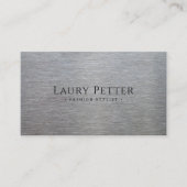 metallic look visitekaartje (Voorkant)