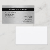 Metallic look voor auto's visitekaartje (Voorkant / Achterkant)