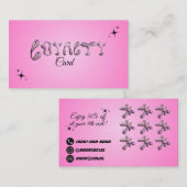 Metallic Loyalty-Kaart Visitekaartje (Voorkant / Achterkant)