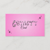 Metallic Loyalty-Kaart Visitekaartje (Voorkant)