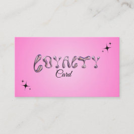 Metallic Loyalty-Kaart Visitekaartje