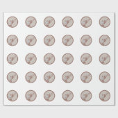 Metallic Lumberjack Tree Surgeon Arborist Chainzaa Cadeaupapier (Vlak)